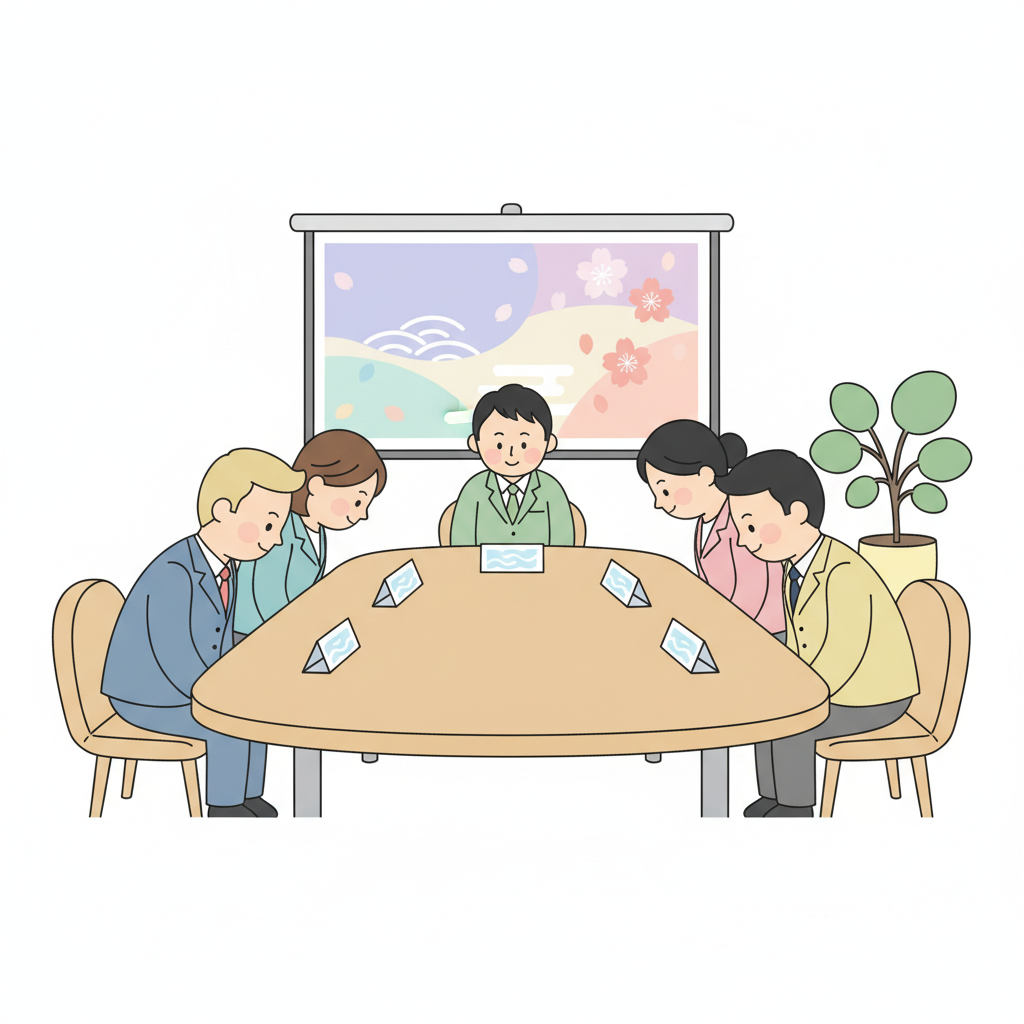Japanese meeting manners: bowing greetings and formal seating