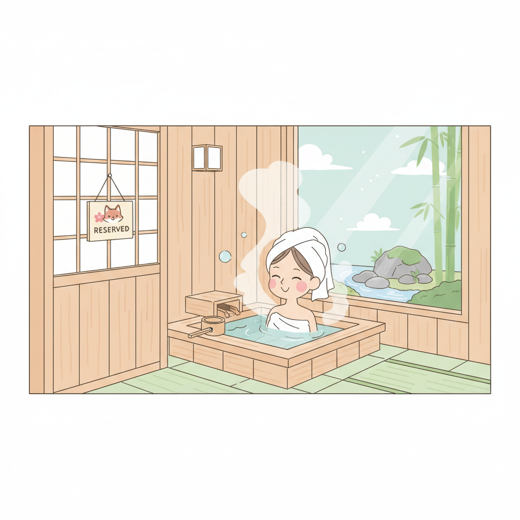 Private onsen rental (kashikiri): enjoy a hot spring bath in complete privacy